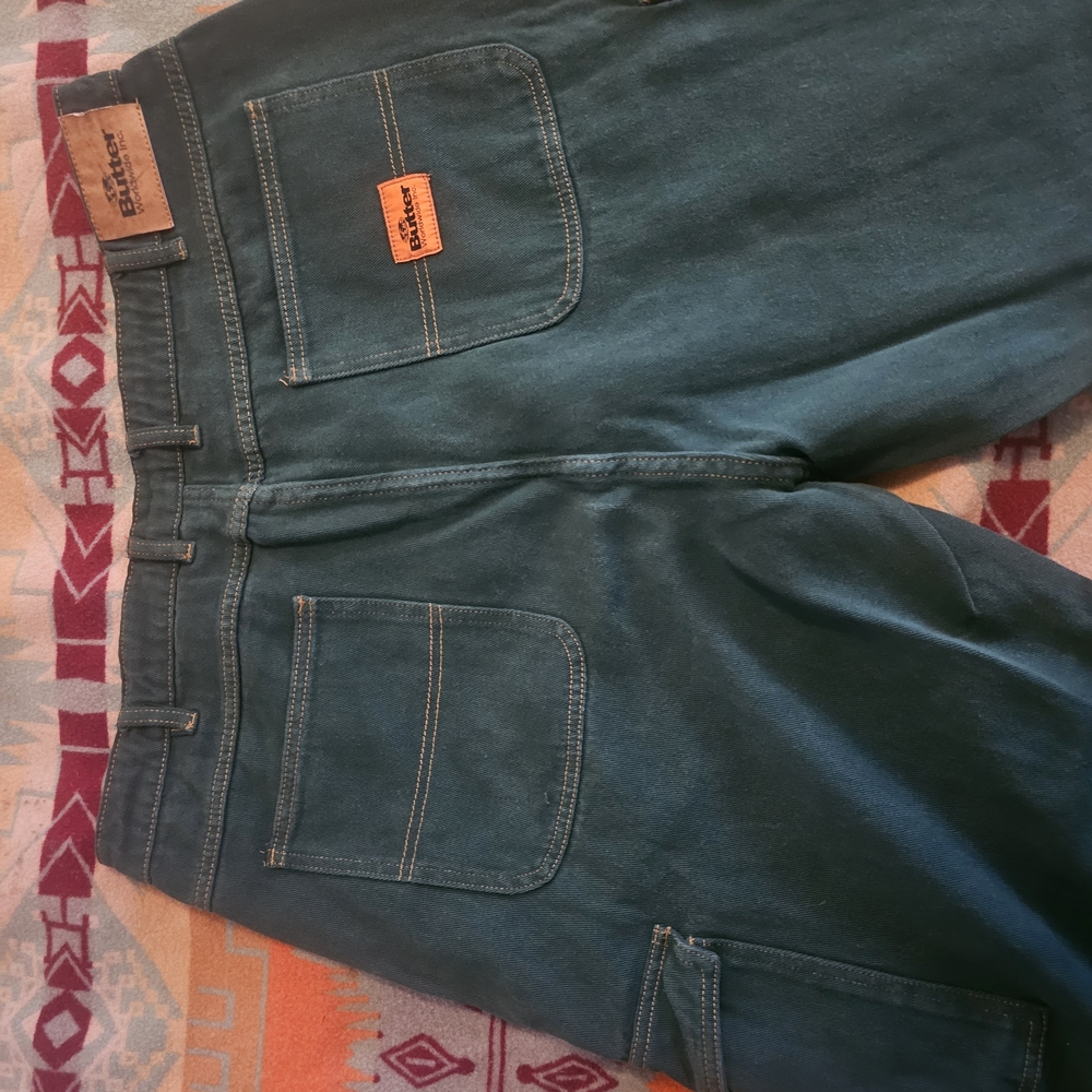 Dark Green Drawstring Utility Pants - Picture 4 of 4